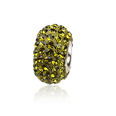 Charm led med swarovski krystaller (1187)