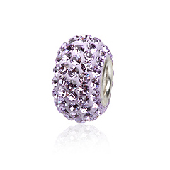 Charm led med swarovski krystaller