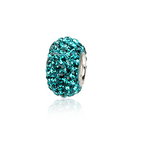 Charm led med swarovski krystaller
