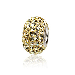 Charm led med swarovski krystaller (1188)
