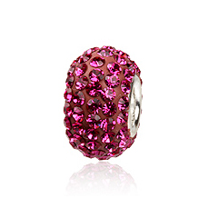 Charm led med swarovski krystaller (1185)