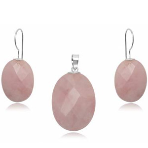 Smykkes�t med Rosa Kvarts uk�de (2842)