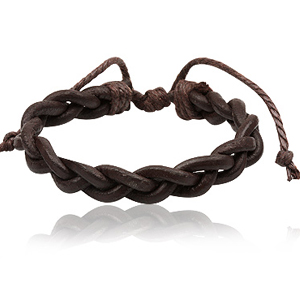 Læderarmbånd i Mørke brun (1200)