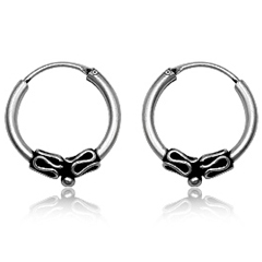 Sølv øreringe hoops Ø16mm pr sæt (2098)