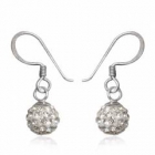 &Oslash;reringe med Swarovski krystaller - 21mm - pr par