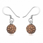 &Oslash;reringe med Swarovski krystaller - 21mm - pr par