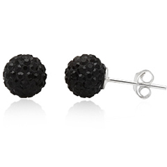Ørestikker med Swarovski krystaller Ø8mm pr par (1840)