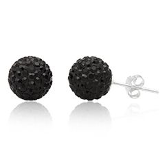 Ørestikker med Swarovski krystaller Ø10mm pr par (2619)