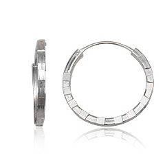 Øreringe Kreoler Flad Ø 20mm pr par (1394)