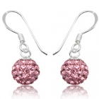 &Oslash;reringe med Swarovski krystaller - 21mm - pr par