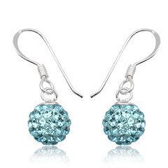 Øreringe med Swarovski krystaller - 24mm - pr par