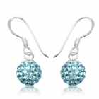 &Oslash;reringe med Swarovski krystaller - 24mm - pr par