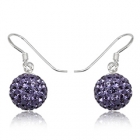 &Oslash;reringe med Swarovski krystaller - 24mm - pr par