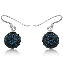 Øreringe med Swarovski krystaller - 24mm - pr par