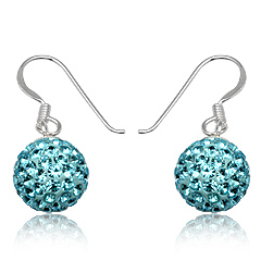 Øreringe med Swarovski krystaller - 24mm - pr par