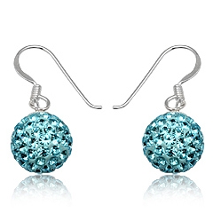 �reringe med Swarovski krystaller - 24mm - pr par
