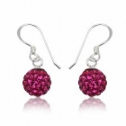 &Oslash;reringe med Swarovski krystaller - 24mm - pr par