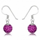 &Oslash;reringe med Swarovski krystaller - 21mm - pr par