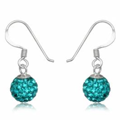 Øreringe med Swarovski krystaller - 24mm - pr par