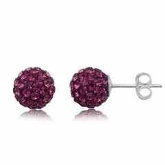 Ørestikker med Swarovski krystaller - Ø6mm - pr par