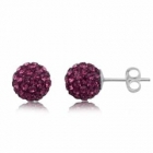 &Oslash;restikker med Swarovski krystaller - &Oslash;6mm - pr par