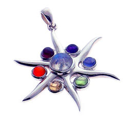 Chakra vedhæng 45mm ukæde (2714)