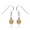 Perle�reringe med orange ferskvandsperle - 25mm - pr par