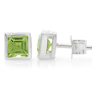 Ørestikker med Peridot - Ø5mm - pr par