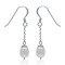 Perle�reringe med hvid ferskvandsperle - 34mm - pr par