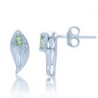 &Oslash;restikker med Peridot - 12x5mm - pr par