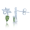 �restikker med Peridot - 13x8mm - pr par