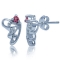 �restikker med Turmalin - 12x8mm - pr par