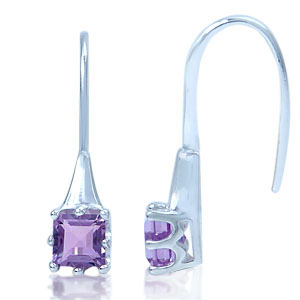 �reringe med Ametyst 22mm pr par (1605)
