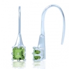 &Oslash;reringe med Peridot - 22mm - pr par