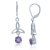 Smykkes�t med Triquetra - Treenighedssymbolet og Ametyst u/k�de 