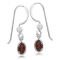 �reringe med R�d Granat - 24mm - pr par