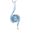 Vedh�ng med Bl� Topas - 17mm - u/k�de