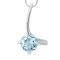 Vedh�ng med Bl� Topas - 14mm - m/k�de