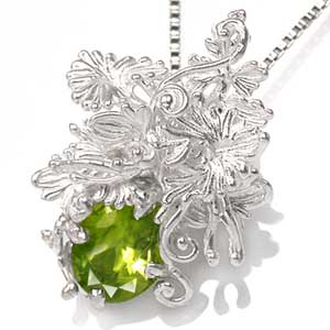 Vedhæng med Peridot 29mm ukæde (1799)
