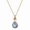 Vedh�ng med Hvid Kvarts - 25mm - m/ k�de