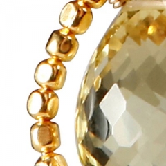 Vedh�ng med Lemon Topas - 27mm - m/ k�de