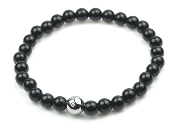 Lykkearmbånd Spirit med Onyx La Chance by MOS (607)