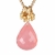 Vedh�ng med Rosa Calcedon - 25mm - m/ k�de