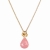 Vedh�ng med Rosa Calcedon - 25mm - m/ k�de