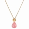 Vedh�ng med Rosa Calcedon - 25mm - m/ k�de